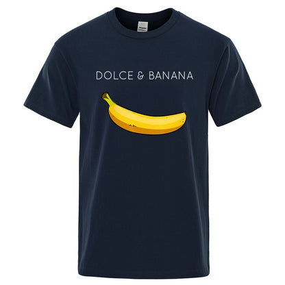 Dolce Banana Herren-T-Shirt mit Fashion-Print