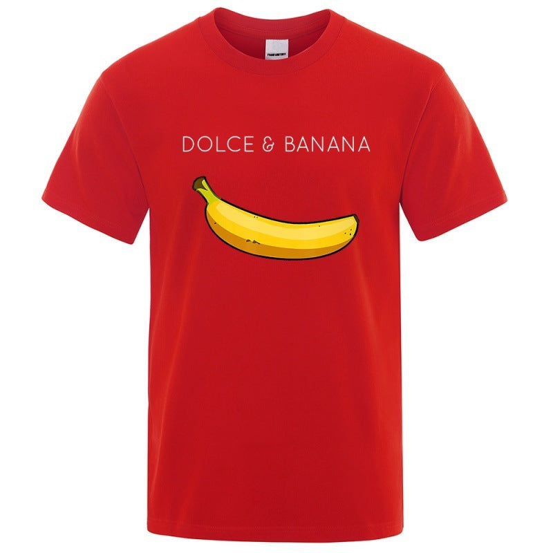 Dolce Banana Herren-T-Shirt mit Fashion-Print