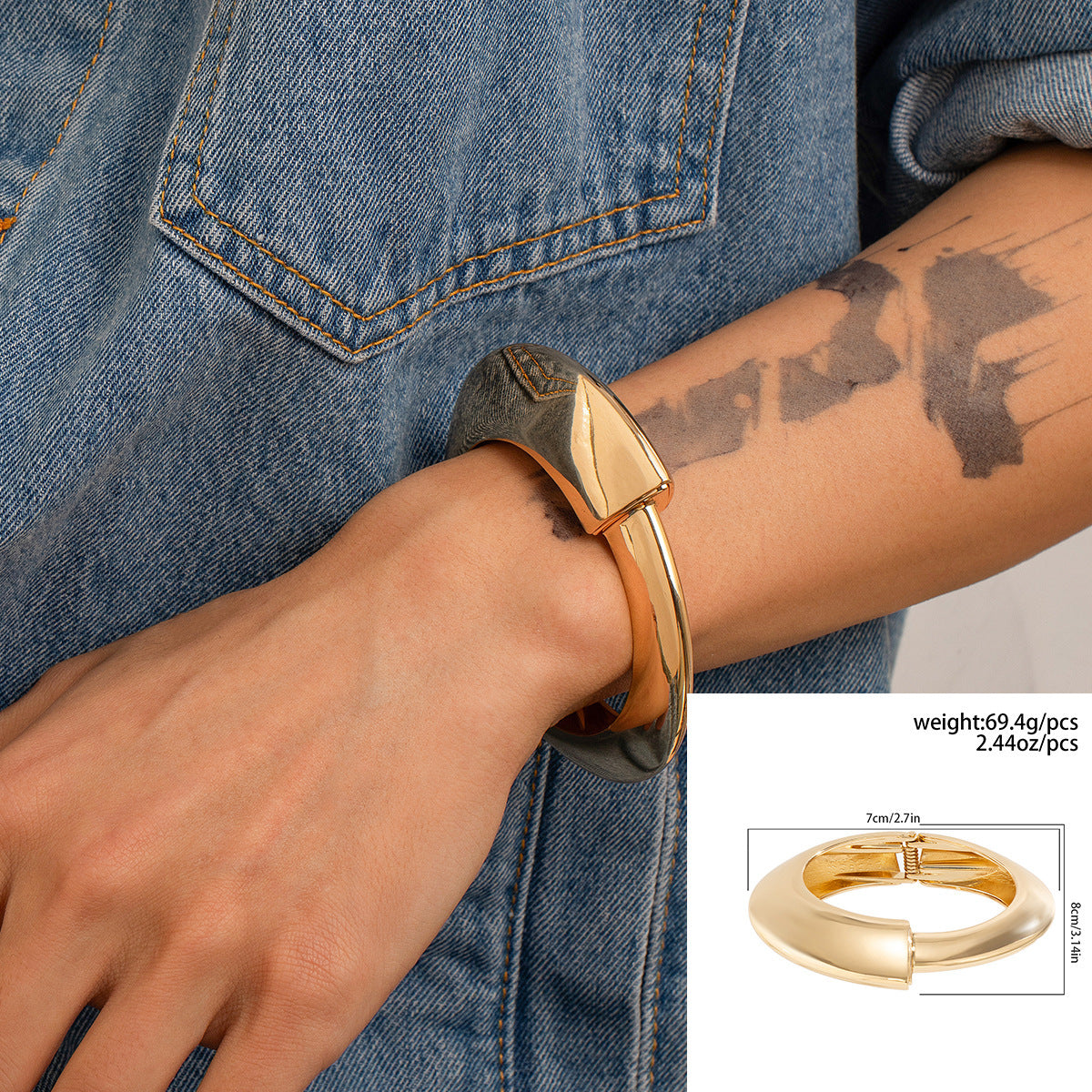 Metallarmband für Herren – Hip-Hop-Stil mit individuellem Design