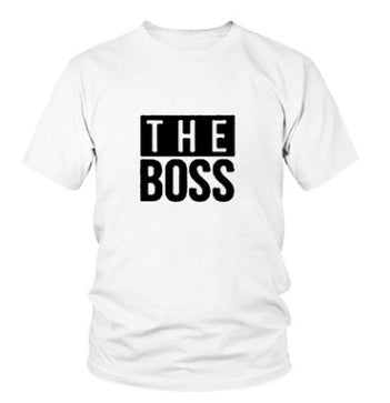 Unisex T-Shirt „THE BOSS“ – Statement-Print für Männer und Frauen