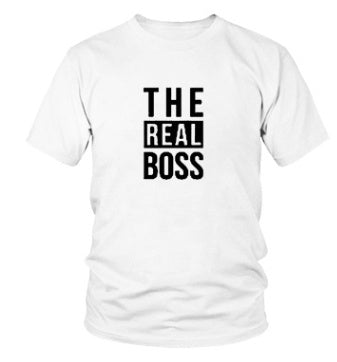 Unisex T-Shirt „THE BOSS“ – Statement-Print für Männer und Frauen