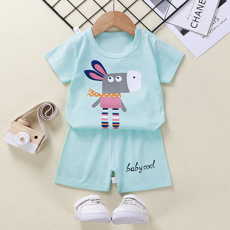 Baby T-Shirt & Shorts Baumwoll-Zweiteiler