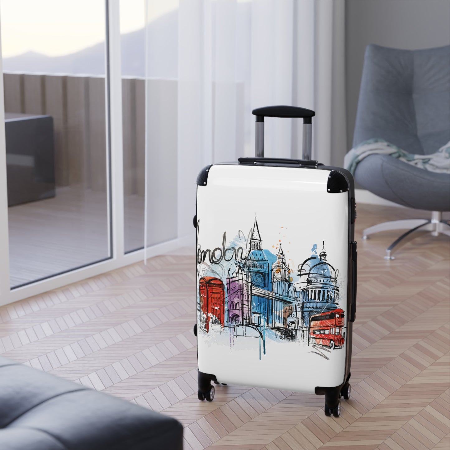 Von London inspirierter Hartschalenkoffer – Stilvoll Reisen