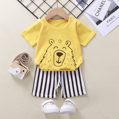 Baby T-Shirt & Shorts Baumwoll-Zweiteiler