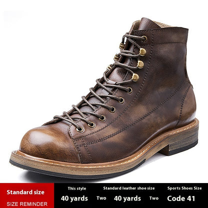 Vintage Herren-Stiefel aus echtem Leder