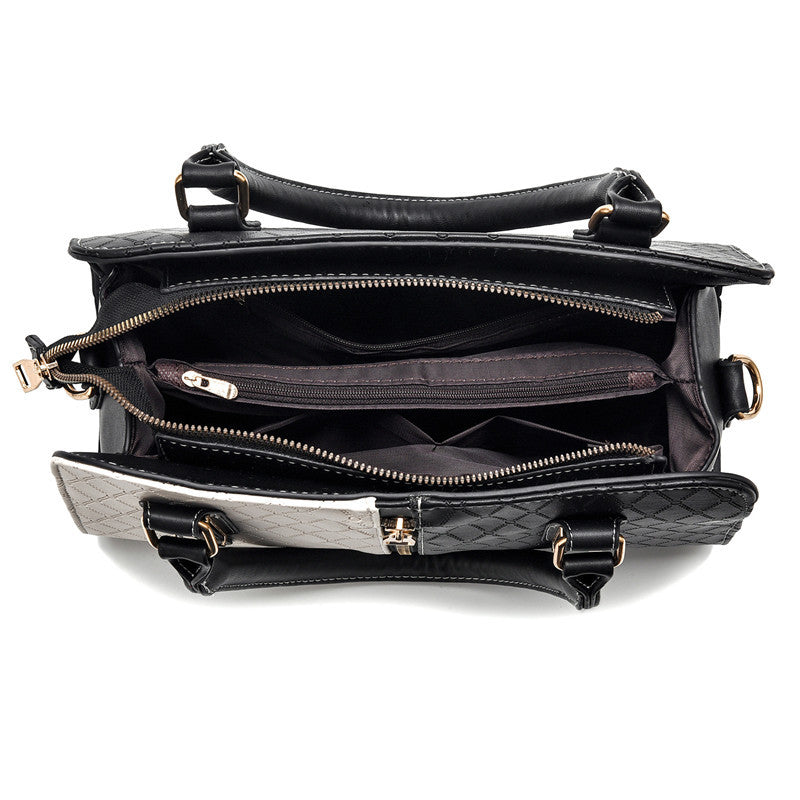 Modische Damen-Handtasche mit Farbblock-Design