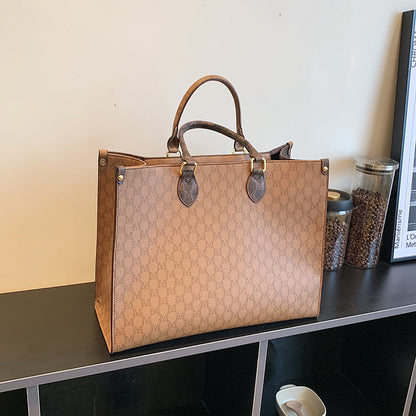 Damen Schultertasche – Große Kapazität im Retro-Stil