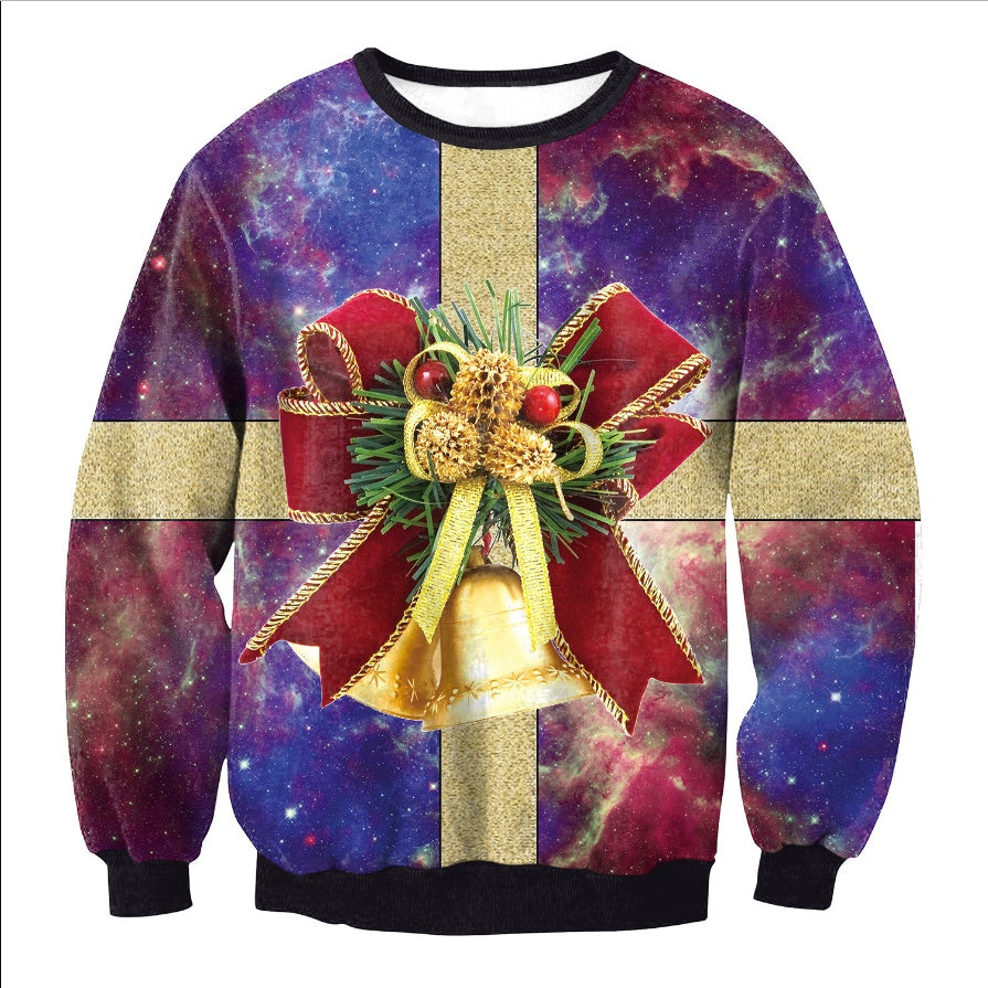 UGLY CHRISTMAS SWEATER Urlaub Santa Elf Lustiger Pullover für Frauen und Männer – Lustiger Feiertagsstil