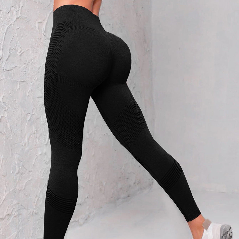 Nahtlose High-Waist-Yoga-Leggings für Damen