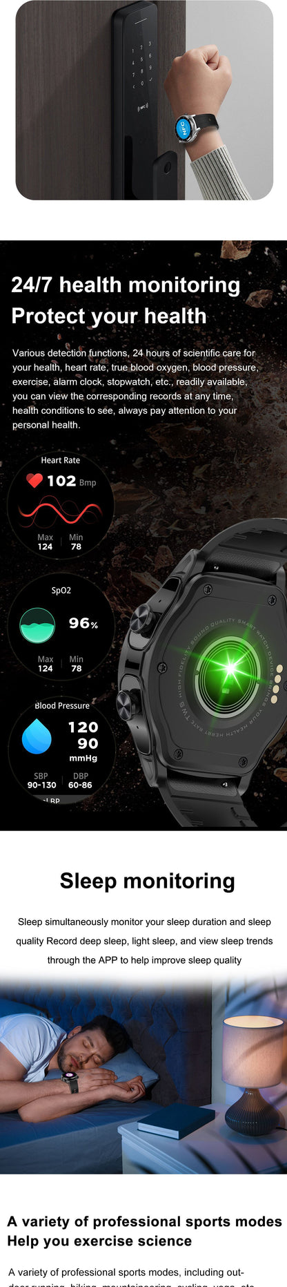 GT66 Smartwatch &amp; TWS 2-in-1 mit Bluetooth HD-Sprachanruf