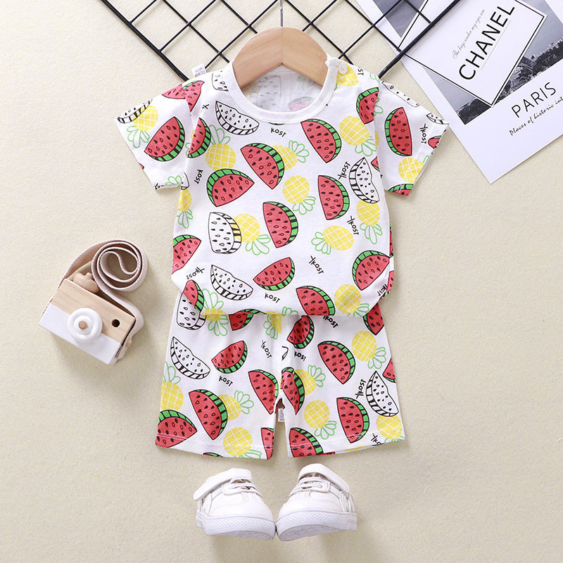 Baby T-Shirt & Shorts Baumwoll-Zweiteiler