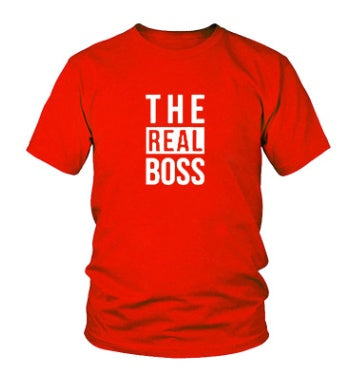 Unisex T-Shirt „THE BOSS“ – Statement-Print für Männer und Frauen