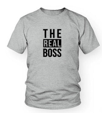 Unisex T-Shirt „THE BOSS“ – Statement-Print für Männer und Frauen