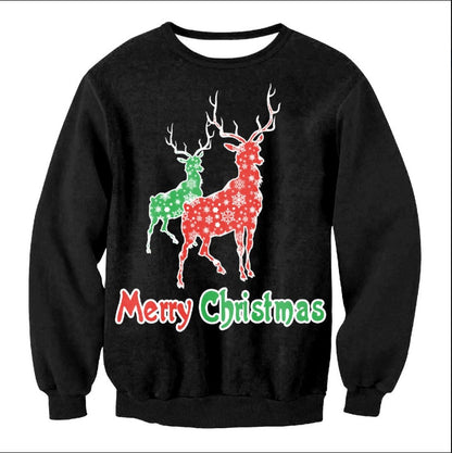 UGLY CHRISTMAS SWEATER Urlaub Santa Elf Lustiger Pullover für Frauen und Männer – Lustiger Feiertagsstil