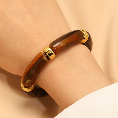 Harz-Armband mit Bambus-Design