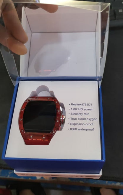 WS6 Richard Smartwatch Bluetooth-Anrufe Wasserdicht Explosion-geschütztes Curved Display