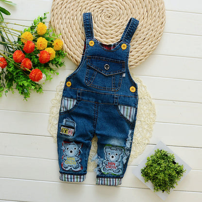 Süße Kinder-Hosenträger-Jeans für Jungen und Mädchen