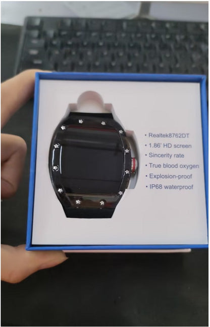 WS6 Richard Smartwatch Bluetooth-Anrufe Wasserdicht Explosion-geschütztes Curved Display