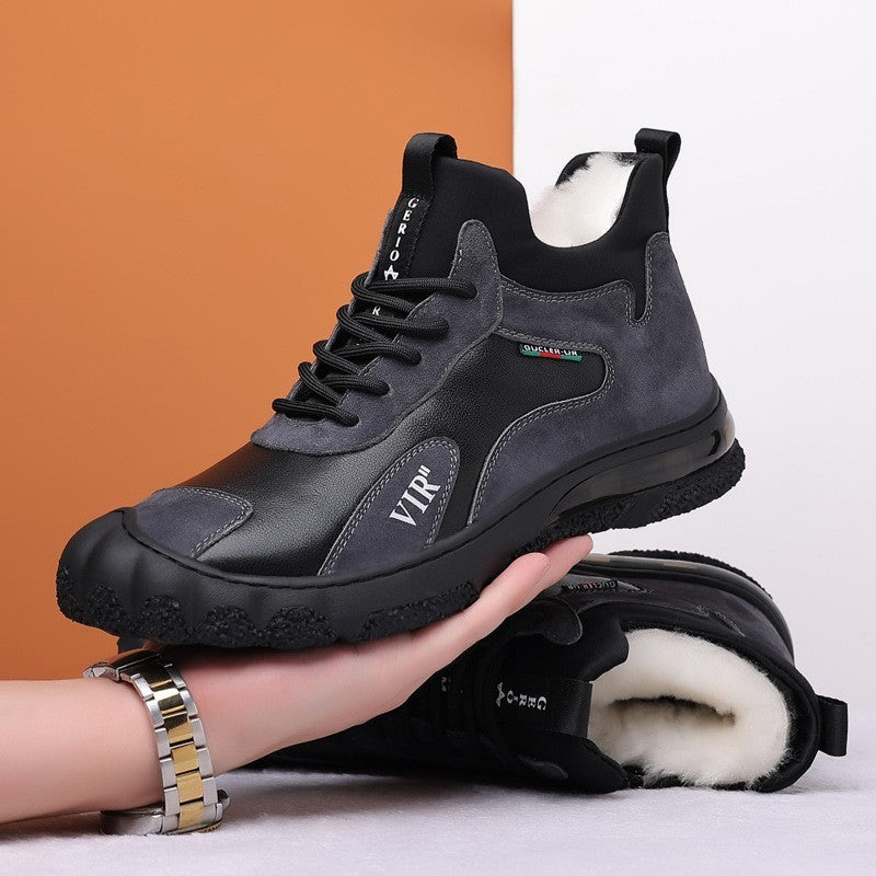 Winter-Wanderschuhe mit Fleece-Futter und hohem Bund