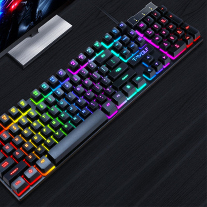 Gaming USB Luminous Wired Keyboard - Floating Manipulator