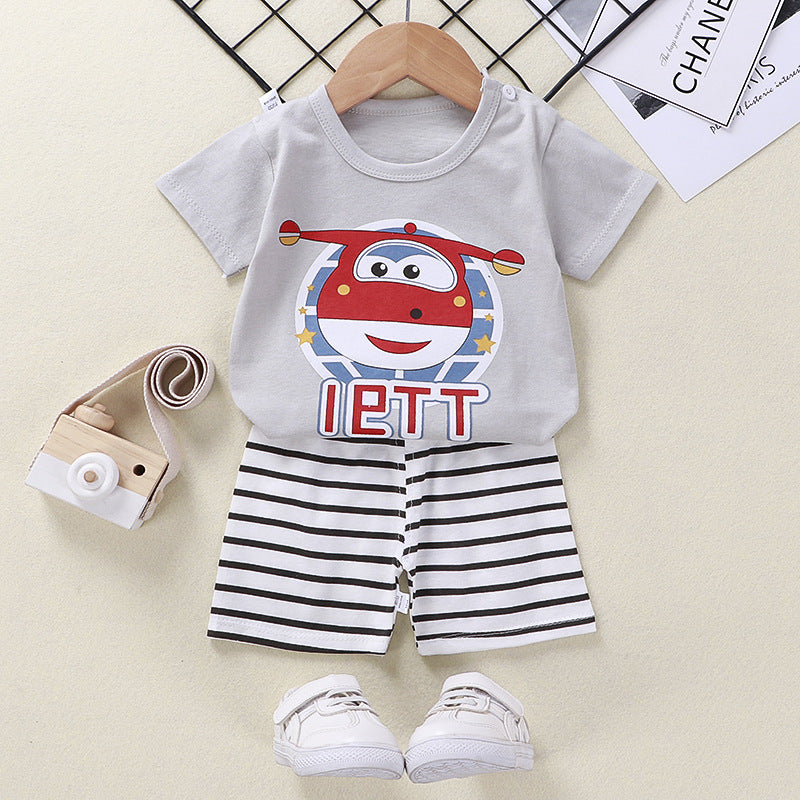 Baby T-Shirt & Shorts Baumwoll-Zweiteiler