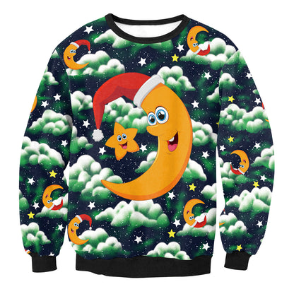 UGLY CHRISTMAS SWEATER Urlaub Santa Elf Lustiger Pullover für Frauen und Männer – Lustiger Feiertagsstil