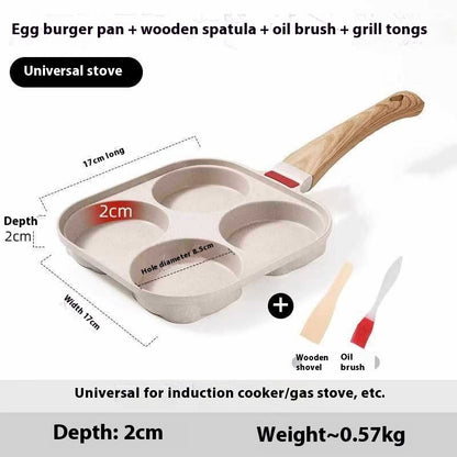4-Loch Antihaft-Eierpfanne – Universal für Gas- und Induktionsherde