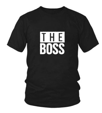 Unisex T-Shirt „THE BOSS“ – Statement-Print für Männer und Frauen