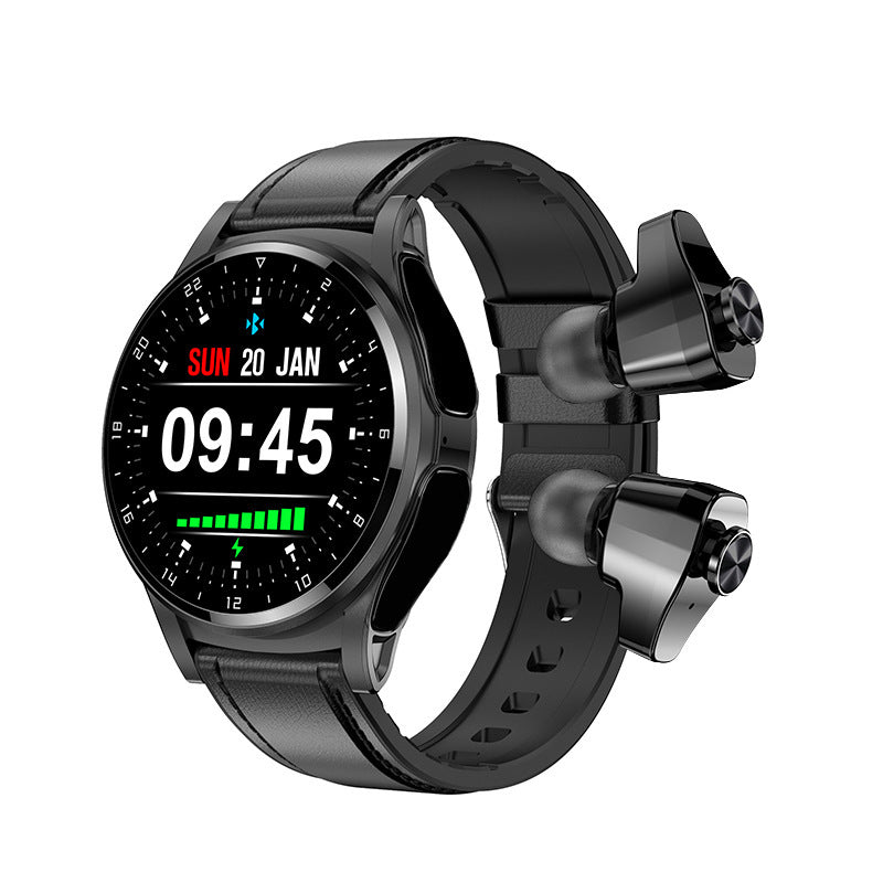 GT66 Smartwatch &amp; TWS 2-in-1 mit Bluetooth HD-Sprachanruf