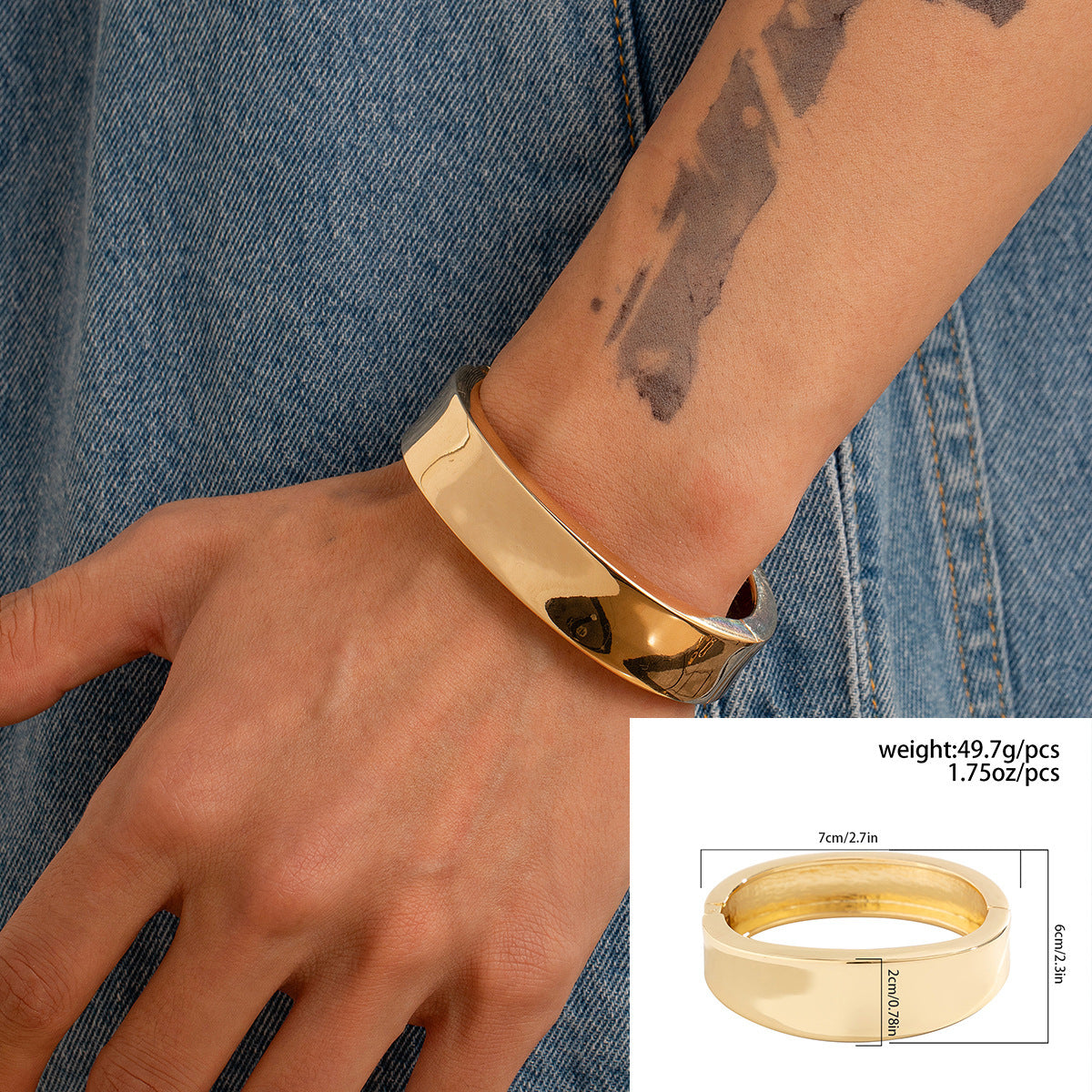 Metallarmband für Herren – Hip-Hop-Stil mit individuellem Design