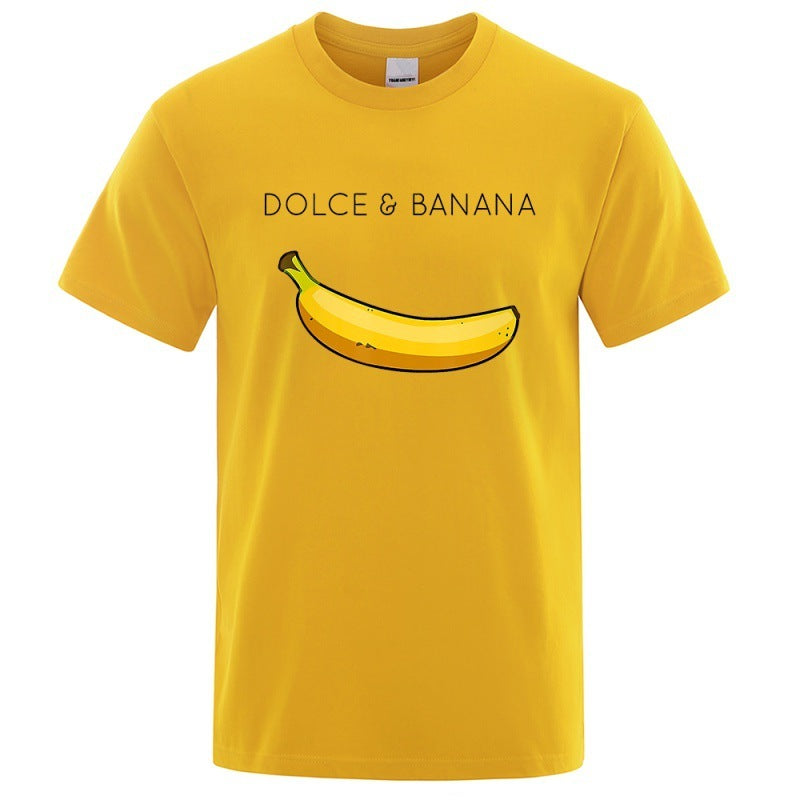 Dolce Banana Herren-T-Shirt mit Fashion-Print