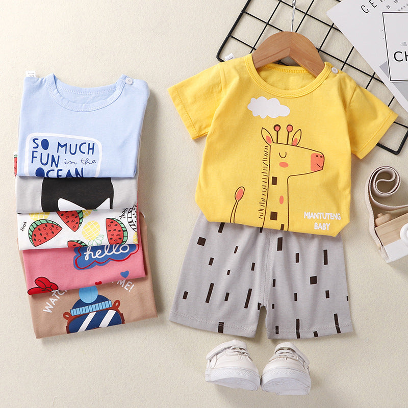 Baby T-Shirt & Shorts Baumwoll-Zweiteiler