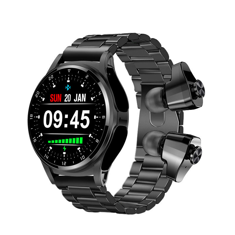 GT66 Smartwatch &amp; TWS 2-in-1 mit Bluetooth HD-Sprachanruf