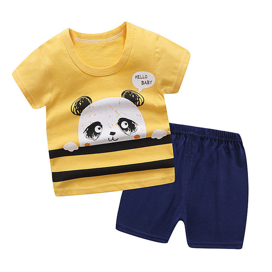 Kinder Sommer Zweiteiler – T-Shirt & Shorts aus Baumwolle