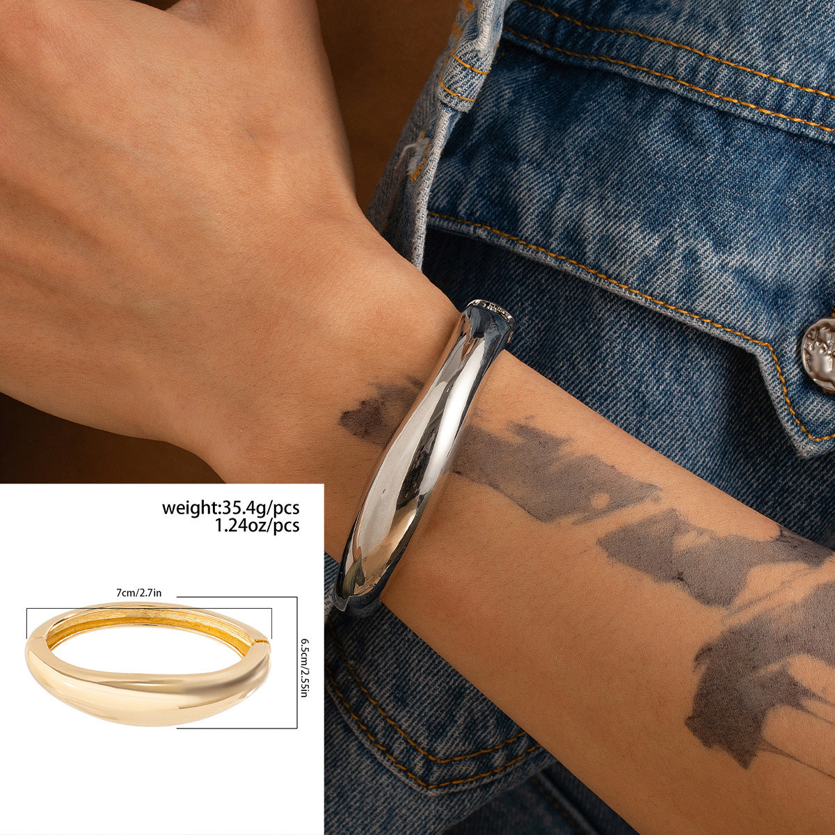 Metallarmband für Herren – Hip-Hop-Stil mit individuellem Design