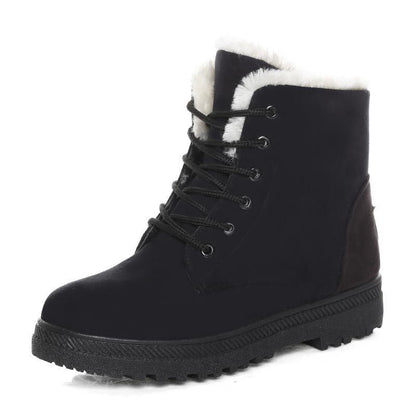 Winter Schneestiefel Mit Warmem Plüsch Damen Stiefeletten