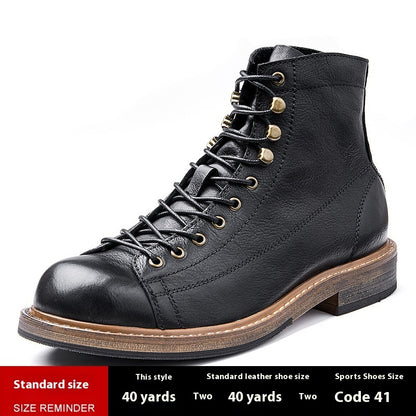 Vintage Herren-Stiefel aus echtem Leder