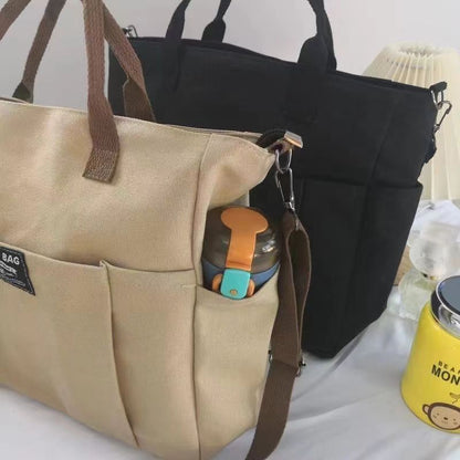 Geräumige Canvas Schultertasche – Perfekt für den Alltag