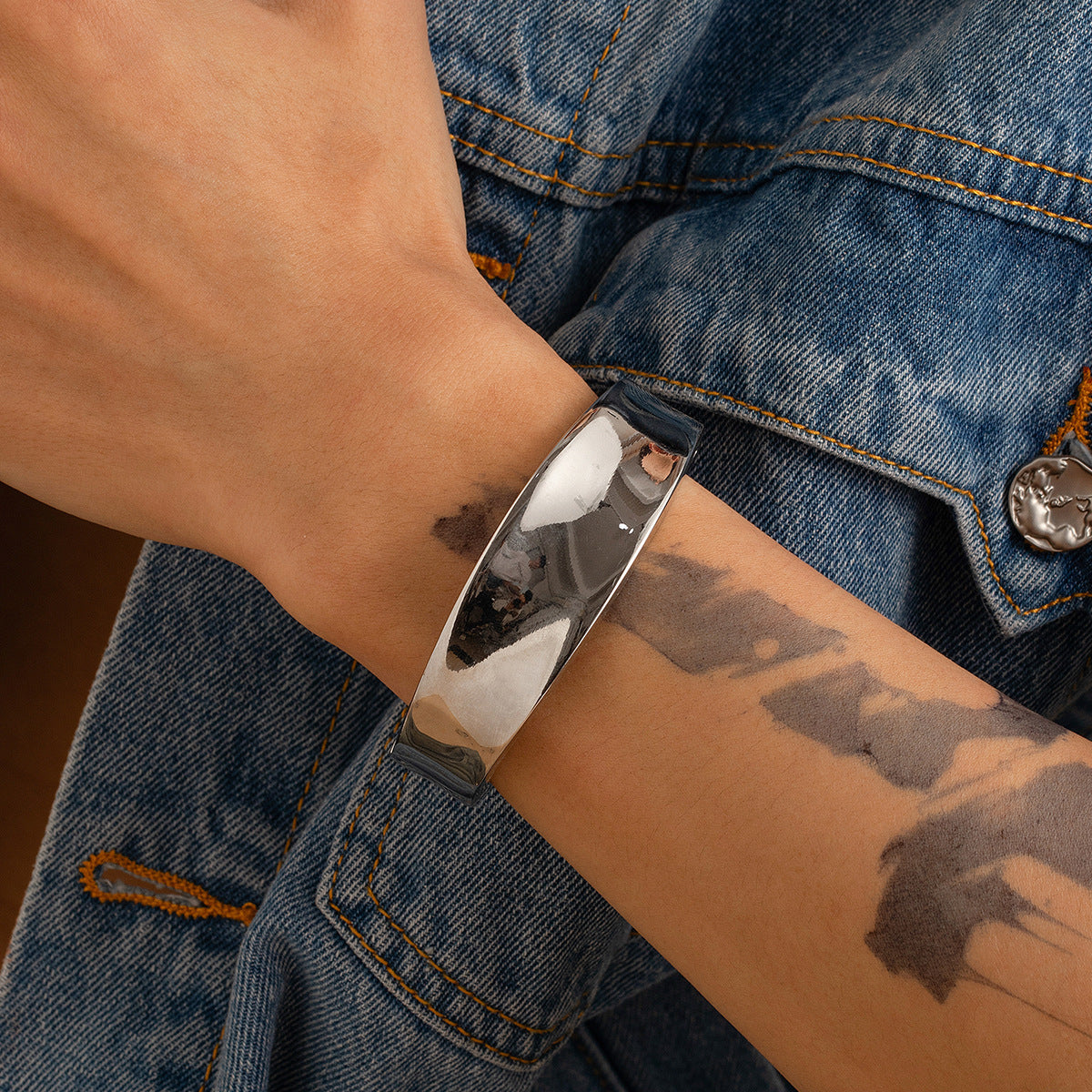 Metallarmband für Herren – Hip-Hop-Stil mit individuellem Design