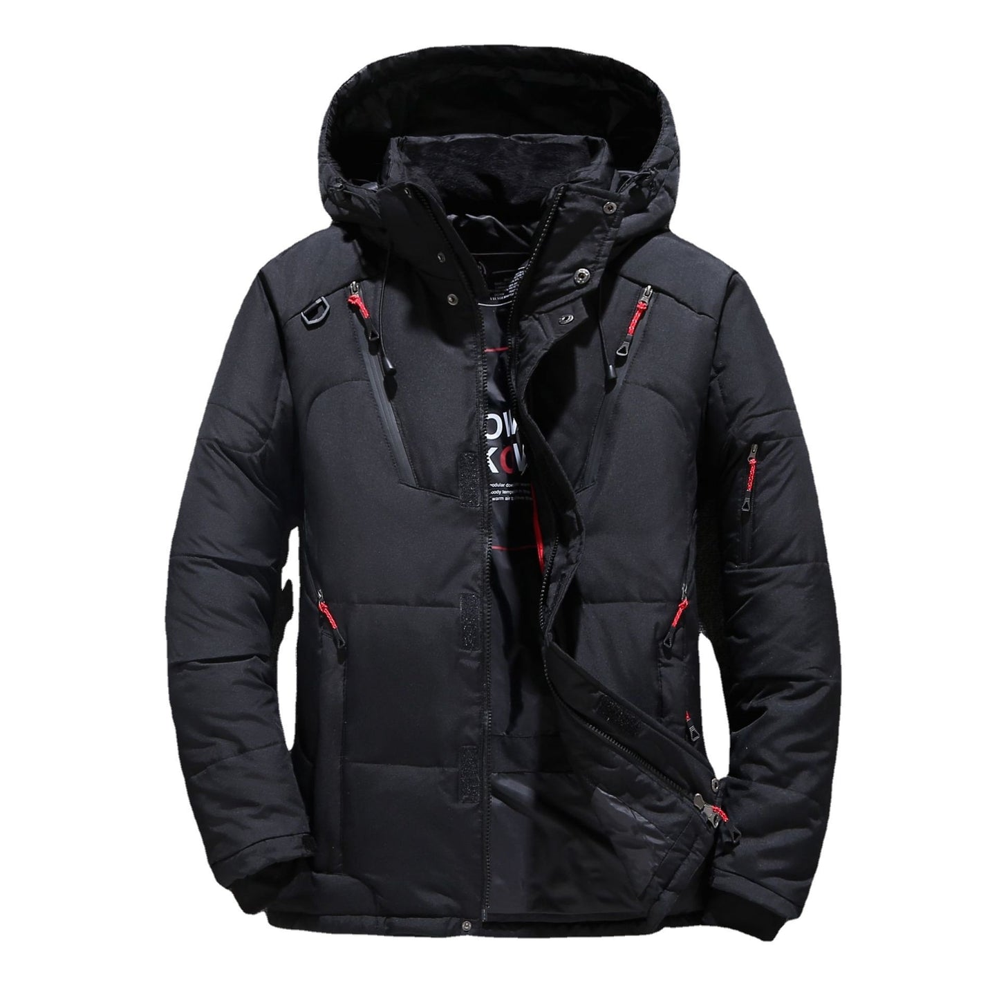 Herren Winter-Daunenjacke mit Kapuze – Vielseitig und warm