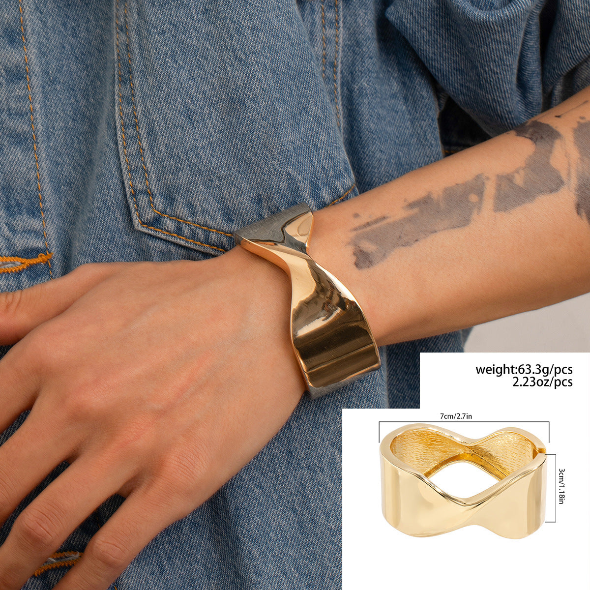 Metallarmband für Herren – Hip-Hop-Stil mit individuellem Design