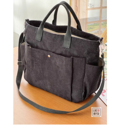 Geräumige Canvas Schultertasche – Perfekt für den Alltag