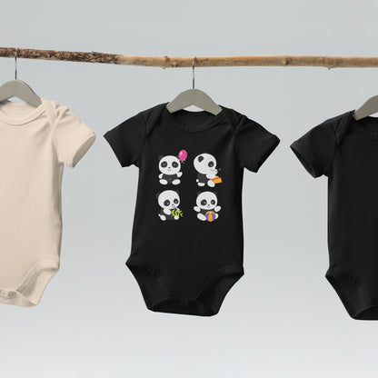 Kleine Panda-Helden Bodysuit aus Bio-Baumwolle