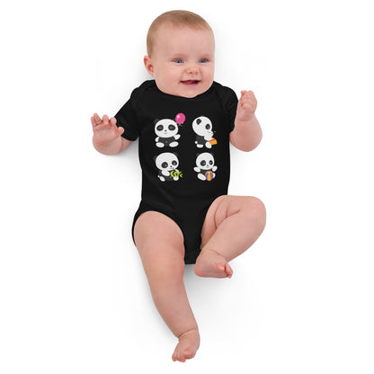 Kleine Panda-Helden Bodysuit aus Bio-Baumwolle