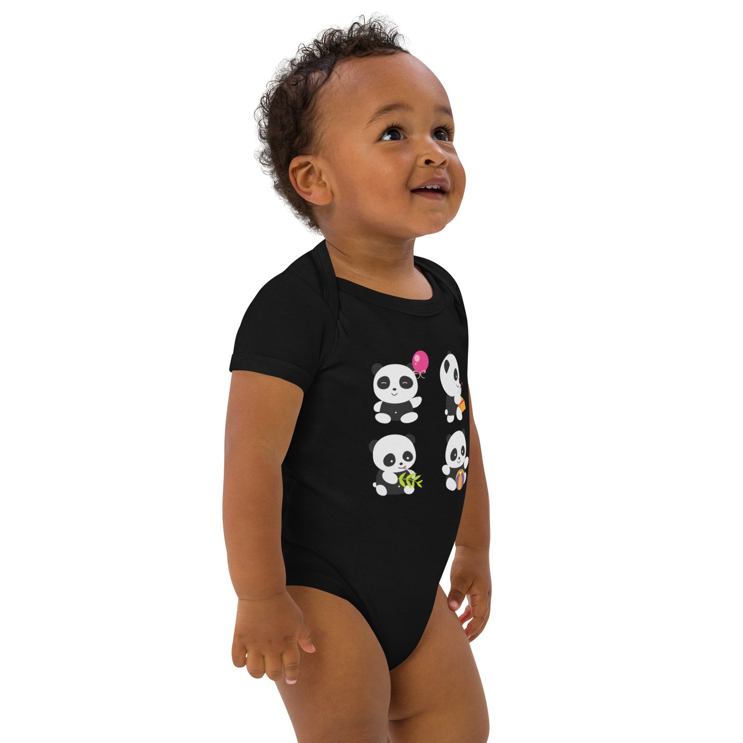 Kleine Panda-Helden Bodysuit aus Bio-Baumwolle