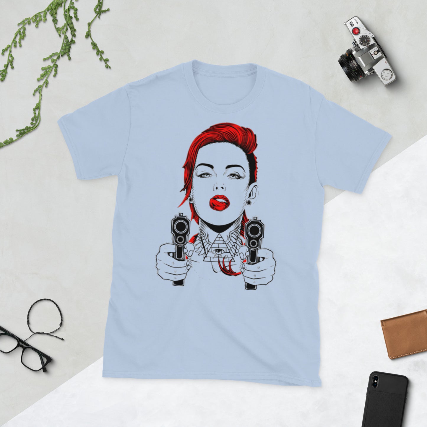 Kurzärmeliges Unisex-T-Shirt mit kraftvollem Design