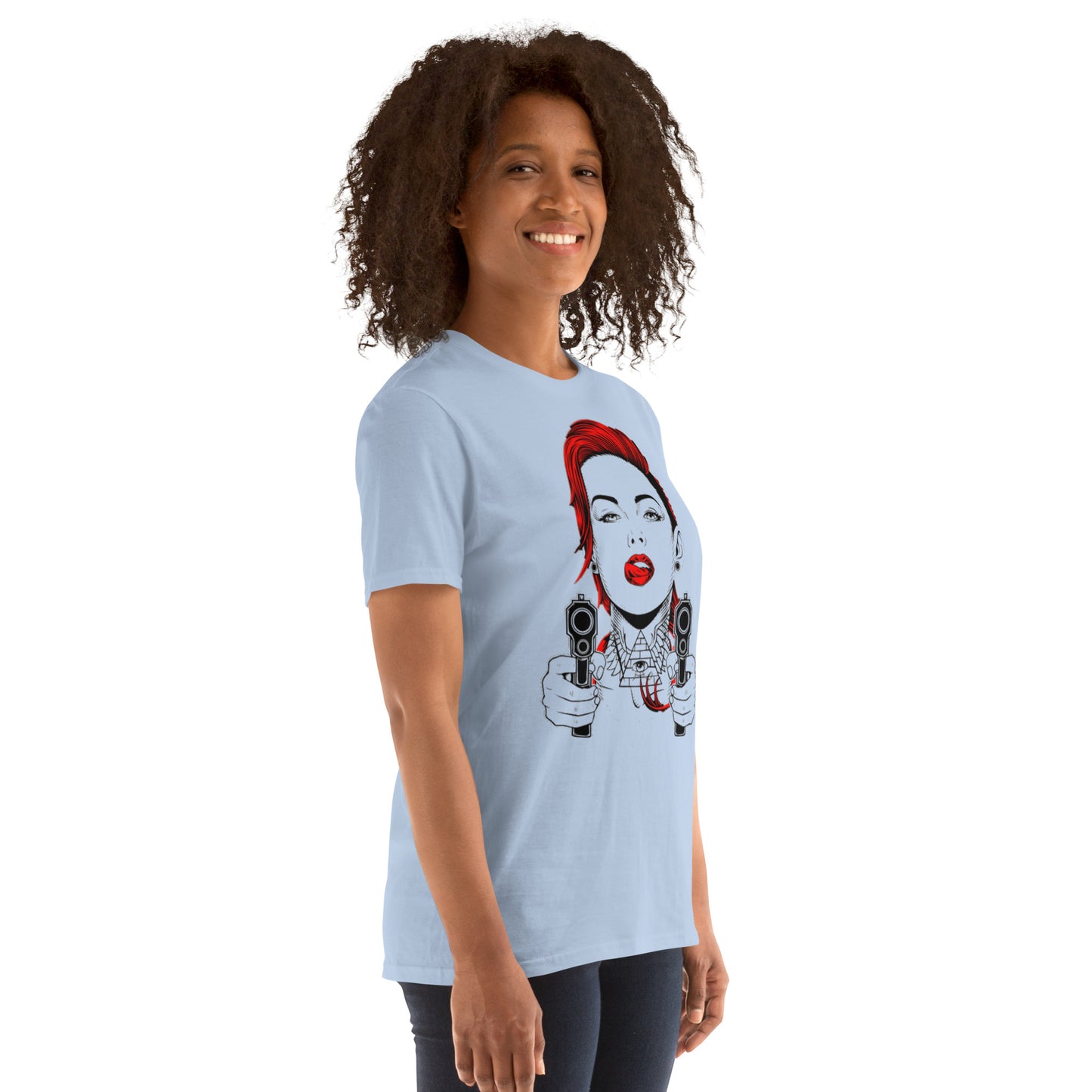 Kurzärmeliges Unisex-T-Shirt mit kraftvollem Design