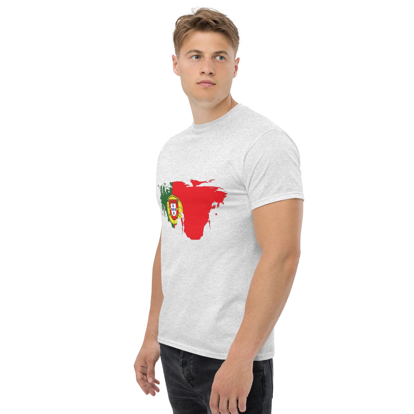 Azeitão-Style Portugiesischer Flagge Klassisches Unisex T-Shirt