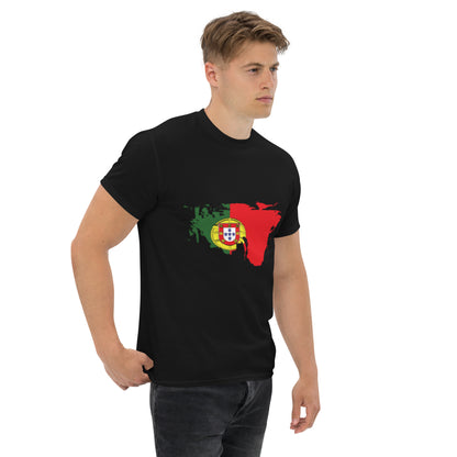 Azeitão-Style Portugiesischer Flagge Klassisches Unisex T-Shirt