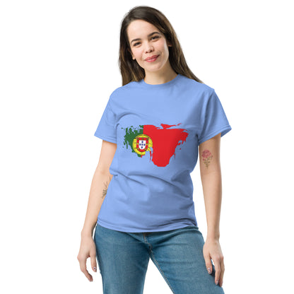 Azeitão-Style Portugiesischer Flagge Klassisches Unisex T-Shirt